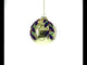 Jeweled Golden Ball Blown Glass Christmas Ornament