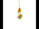 Baby Angel Playing Music Mini Glass Christmas Ornament