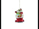 Romantic Snowmen Couple: Our First Christmas Blown Glass Christmas Ornament