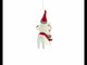 Santa Riding Horse Blown Glass Christmas Ornament