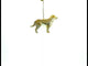 Golden Labrador Retriever in Glitter Christmas Ornament