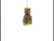 Creative Cat with Crayons Blown Glass Christmas Ornament