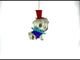 Pug in a Festive Red Hat Blown Glass Christmas Ornament