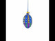 Vibrant Polka Dot Jewel-Toned Glass Egg Ornament  4 Inches