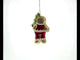 Festive Gingerbread with Christmas Tree Blown Glass Ornament