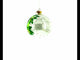 Panda Bears on Tree Branch Blown Glass Ball Christmas Ornament 4 Inches