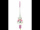 Dimensional Roses on Champagne Glass Christmas Tree Topper 11 Inches