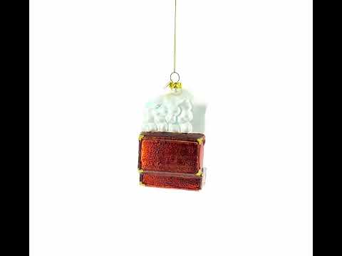 London, UK Landmarks Blown Glass Christmas Ornament