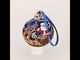 Jolly Santa Riding Sleigh with Reindeer Blown Glass Ball Christmas Ornament 3.25 Inches