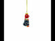 Adorable Penguin with Scarf and Hat Mini Glass Christmas Ornament