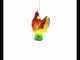 Farmyard Chicken Blown Glass Christmas Ornament