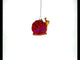 Glittering Sequined Snail Blown Glass Christmas Ornament