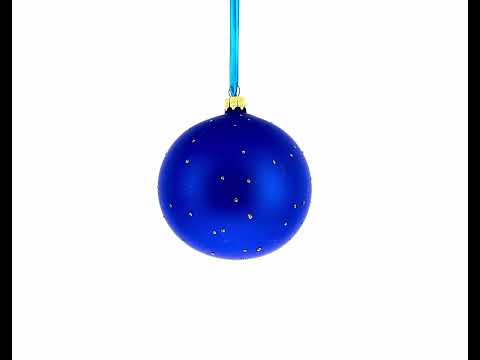 Yellow School Bus Glass Ball Christmas Ornament 4 Inches