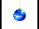 Swimming, Basketball, Tennis, Gymnastics, Track Glass Ball Christmas Ornament 4 Inches