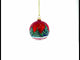 Hedgehog Serenading with Cello Glass Ball Christmas Ornament 3.25 Inches