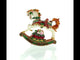 Harmonious Rocking Horse Carrying Gifts: Christmas Musical  Figurine 8-Inch
