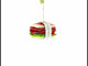 Fresh Sandwich Blown Glass Christmas Ornament