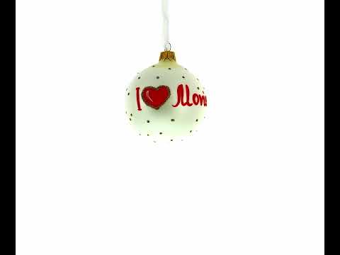 Movie Lover Glass Ball Christmas Ornament 3.25 Inches