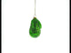 Nature's Butter: Avocado with Leaf Glass Christmas Ornament