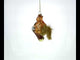 Squirrel on a Branch Blown Glass Christmas Ornament