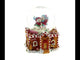 Gingerbread Cottage Snowmen Romance Musical Water Snow Globe