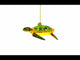 Tranquil Sea Turtle Blown Glass Christmas Ornament