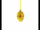 Diamond Drops Glass Egg Ornament 4 Inches