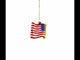 United States Flag Blown Glass Christmas Ornament