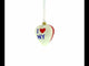 I Love New York Heart Glass Christmas Ornament