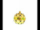 Green Jewels on Champagne Glass Ball Christmas Ornament