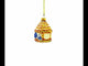 Birdfeeder Mini Glass Christmas Ornament