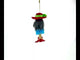 Stylish Penguin Blown Glass Christmas Ornament