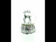 Silver Reindeer Serenade Musical Christmas Water Snow Globe