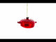 Cooking Red Pot Blown Glass Christmas Ornament