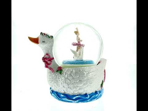 Graceful Swan Lake Ballet Musical Water Snow Globe