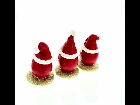 Trío de gnomos alegres: juego de 3 soportes para calcetines navideños con gorro de Papá Noel