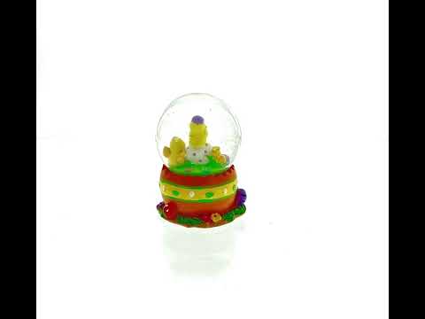 Easter Egg Delight: Mini Water Snow Globe with Chicks Decorating