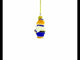 Bear the Sailor Mini Glass Christmas Ornament