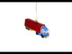 Truck Driver Blown Glass Christmas Ornament