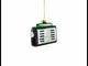 Vintage-Inspired Cassette Player Boombox  - Blown Glass Christmas Ornament