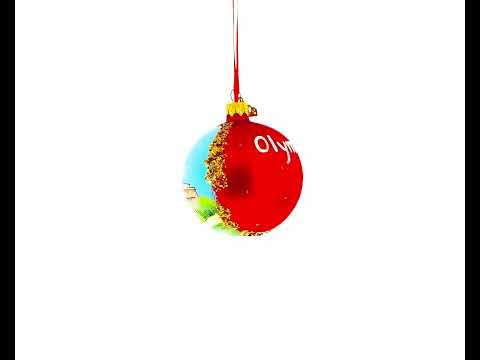 Washington State Capitol, Olympia, Washington, USA Glass Ball Christmas Ornament 3.25 Inches