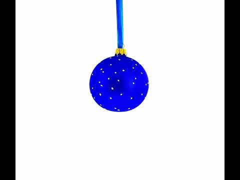 Cashier Blown Glass Ball Christmas Ornament 3.25 Inches