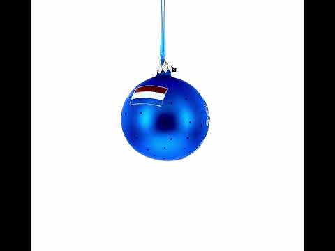 Rijksmuseum, Amsterdam, Netherlands Glass Ball Christmas Ornament 4 Inches