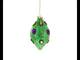 Jeweled Green Rhombus - Luxurious Blown Glass Christmas Ornament