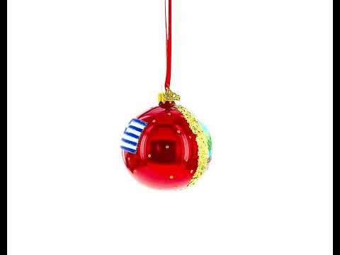 Acropolis, Athens, Greece Glass Ball Ornament 3.25 Inches