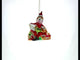 Enchanted Gift Givers: Elf and Deer Glass Christmas Ornament