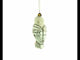 White Owl Glass Christmas Ornament