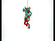 Groovy Disco Dancing Rat - Blown Glass Christmas Ornament