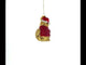 Chipmunk Adorning a Miniature Christmas Tree - Blown Glass Ornament