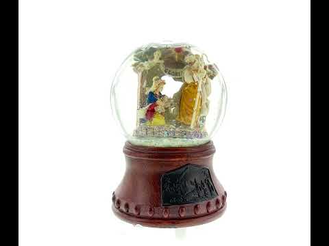 Holy Family and Angels Musical Water Snow Globe